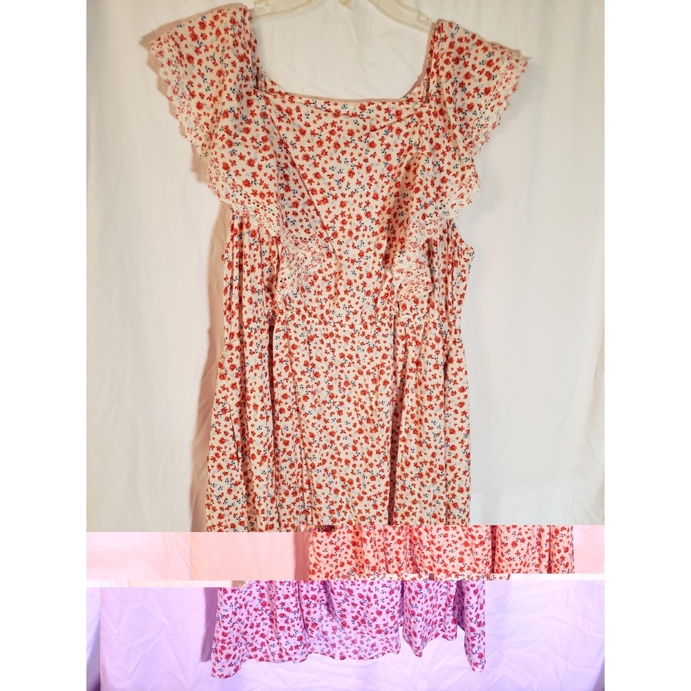 Women's Old Navy Floral Flutter Sleeve Sundress Size 2X